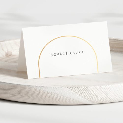 Arany boltíves - Ültetőkártya papír 