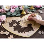 VENDÉGKÖNYV, PUZZLE, SZÍV ALAKÚ