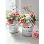 Szív fogantyús virágkaspó, egyedi felirattal, 30 cm - SZÜLŐKÖSZÖNTŐ AJÁNDÉK