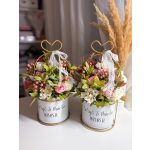 Szív fogantyús virágkaspó, egyedi felirattal, 30 cm - SZÜLŐKÖSZÖNTŐ AJÁNDÉK